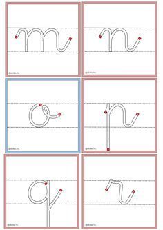 the letter m worksheet is shown with four different lines to make it easier for children