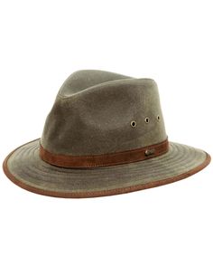 Outback Trading Co. Tan Madison River UPF50 Sun Protection Oilskin Hat, Sage Khaki Travel Hat With Upf 50+, Brown Six-panel Travel Hat, Khaki Flat Brim Hat For Travel, Adjustable Fit Six-panel Travel Hat, Adjustable Six-panel Travel Hat, Classic 5-panel Hat For Outdoor, Khaki Six-panel Outdoor Hat, Six-panel Outdoor Hat With Upf 50+, Outdoor Six-panel Canvas Hat