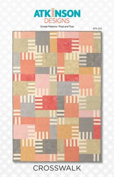 the cover of crosswalk quilt book, featuring an image of a patchwork pattern