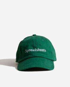 Spreadsheets Hat – Pretend Store Merchandise Ideas Products, Cool Merch, Minimal Shirt Design, Pivot Table, Outfits Hombre, Cool Hats, Job Interview, Cap Design, Dad Hat