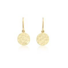 Mini Hammered Disc Earrings for Women | Jennifer Meyer Elegant Hammered Drop Hoop Earrings, Elegant Hammered Round Earrings, Elegant Hammered Everyday Earrings, Hammered Yellow Gold Drop Earrings, Elegant 14k Gold Hammered Hoop Earrings, Elegant Recycled Gold Earrings With Ear Wire, Everyday Hammered Yellow Gold Earrings, Everyday Yellow Gold Hammered Earrings, Hammered Recycled Gold Earrings