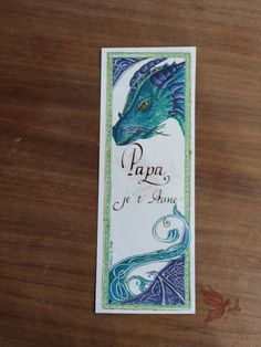 a bookmark with the words papp's on it