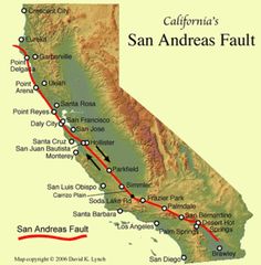 a map of the state of california with roads and major cities in each country's borders