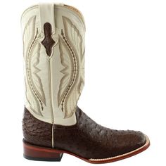 Make A Statement In The Ferrini Full Quill Ostrich Boot. Features An Exotic, Full Quill Ostrich Vamp And A High-quality Leather Shaft For Fashion And Function. The Ferrini Full Quill Ostrich Boot Is Handcrafted With Leather Soles, Lining, Orthopedic Cushioned Foot Bed, And Hand Driven Wooden Pegs. An Exclusive Leather Product Built To Be Your Classic Choice For Every Purpose And Occasion. Size: 10EE/Kango.  Color: Brown.  Gender: male.  Age Group: adult. Pearl Boots, Cowboy Casual, Square Toe Cowboy Boots, Boots Mid Calf, Men In Heels, Ostrich Boots, Leather Product, Square Toe Boots, Foot Bed