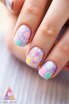 Bring a touch of whimsy to your nails with these adorable pastel animal designs. The cute animal faces and pastel colors create a playful and fun look. Perfect for short nails, these designs are sure to make you smile. Find more pastel nail ideas at nailhow.com. Cute Girl Nails For Kids, Kids Nail Designs Simple, Easy Spring Nail Ideas, Easy Kids Nails, Pastel Flower Nails, Pastel Nail Ideas, Cute Animal Faces, Kids Nails, Pastel Nail Art