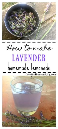 how to make lavender homemade lemonade