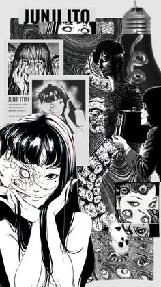 Junji Ito Wallpaper, Tomie Manga, Iphone Wallpaper Violet, Walpapers Cute, Anime Fanfiction, Gothic Wallpaper, Creepy Tattoos, Rennaissance Art