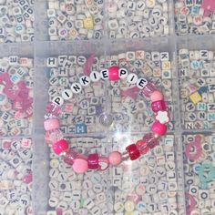 Handmade Pink Pinkie Pie Themed My Little Pony Bracelet Kandi Bracelets, Pink Theme, Diy Bracelet Designs, Pink Themes, Pinkie Pie, Pretty Bracelets, Hand Crafted Jewelry, Diy Bracelet, Diy For Girls