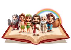 por favor não pegue a imagem sem autorização ou sem dá os devidos créditos ao criado! 💖 Cartoon Bible Characters, Bible Cartoon, Jesus Crafts, Jesus Loves Us, Bible Words Images, Christian Images, Bible Characters