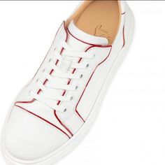 Brand New!!! Never Worn!!! Product Information Material : Calf Leather Color : White Reference : 1201181q647 Collection : Summer 20 Best Flats, Flat Dress Shoes, Minimalist Shoes, Dress Shoes Womens, Red Bottoms, Winter Boots Women, Sneaker Brands, Fashion Flats, Christian Louboutin Shoes