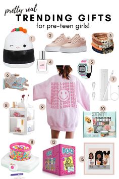 Birthday Present Ideas For 12-13, Gifts 13 Girl, Gift Ideas 13 Girl, 12 Year Birthday Gift Ideas, Birthday Gifts For Preteen Girl, Best Gifts For Girls 10-12, Things To Get For Back To School, Gifts For A 10 Year Girl, Christmas Gift Ideas For 13 Year Girl