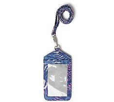 Keep identifying information and small essentials in this handy lanyard offering a lightweight, water-resistant design and RFID protection to prevent data theft. From Baggallini. Lanyard Id Holder, Id Lanyard, Bus Pass, Id Holder, Fashion Handbags, Blue Purple, Lanyard, Blue And Purple, Gift Card