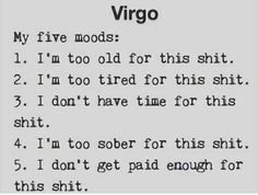 a piece of paper that has some type of writing on it with the words virgo written in black and white