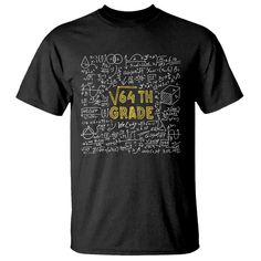 a black t - shirt with the words v4a the grade written on it