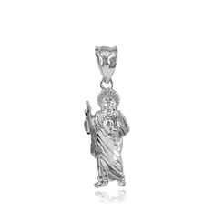 PRICES MAY VARY. necklace pendant or bracelet charm depicting St. Jude Thaddeus the Apostle, patron saint of lost causes christian religious jewelry sculpture crafted with authentic 925 sterling silver in perfect polished finish TOP QUALITY, AMERICAN MADE – Claddagh Gold is a family-run small business with experience in jewelry going back decades. Today, our workshop is located right in the heart of Los Angeles, California; all our pieces are made in the USA by our close-knit team of resident go Saint Jude, Necklace Chain, Chain Length, Charm Pendant, 925 Sterling Silver, Lost, Pendant Necklace, Sterling Silver, Chain