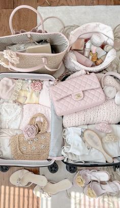 let’s go on a trip #suitcase #travelgram #traveling #messysuitcase Koro Sensei, Pink Lifestyle, Shotting Photo, Pink Aura, Pink Life, Malibu Barbie, Pink Girly Things, Foto Ideas Instagram, Girls World