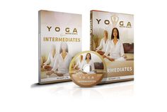 the dvd cover for yoga with two women in white robes