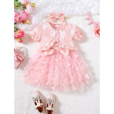 3PCS Cute Baby Girl Dress Set Short Sleeved Cardigan+Camisole Gauze Skirt with Big Bow Birthday Skirt With Bow, Bow Birthday, Gauze Skirt, Gauze Skirts, Infant Baby Girl, Big Bow, Short Sleeve Cardigan, Big Bows, Dress Set