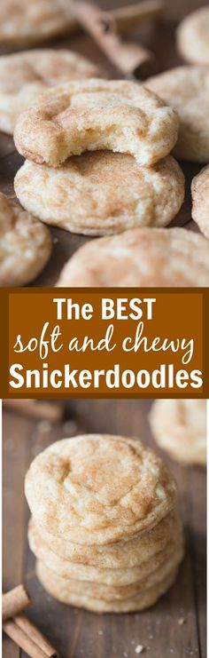 the best soft and chewy snickkerdoodle cookies