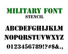 Army Font, Stencil Lettering, Stencil Letters, Product Commercial, Stencil Font, Cricut Fonts, Letter Stencils, Making Shirts, Lettering Fonts