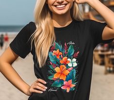 Hawaii Vintage, Aloha Hawaii, Flower Top, Tropical Flower, Hibiscus Flower, Hibiscus Flowers