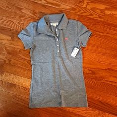 Aeropostale Girls Polo, Gray, Xs, Nwt Aeropostale Outfits, Extra Clothes, Brown Long Sleeve Shirt, Blue Tye Dye, Polo Outfit, Aeropostale Sweater, Aeropostale Shirts, Bell Sleeve Shirt, Waffle Shirt