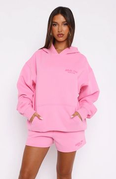 Leisure Edition Oversized Hoodie Pink | White Fox Boutique US Loungewear Hoodie With Ribbed Cuffs, Oversized Hoodie With Drawstring Hood For Leisure, Oversized Athleisure Hoodie With Ribbed Cuffs, Oversized Sweatshirt With Drawstring Hood For Leisure, Oversized Hoodie With Ribbed Waistband For Loungewear, Oversized Leisure Sweatshirt With Drawstring Hood, Pink Hooded Sweatshirt For Leisure, Athleisure Hoodie With Ribbed Cuffs For Loungewear, Pink Oversized Sweatshirt For Sportswear