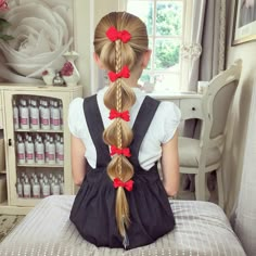 IG: sweethearts_hair_design Sweethearts Hair Design, Baby Girl Hairstyles Curly, Girls School Hairstyles, Easy Little Girl Hairstyles, Girl Hair Dos, Girls Hairstyles Easy, Bella Hair, Easy Hairstyles For School, Toddler Hairstyles Girl