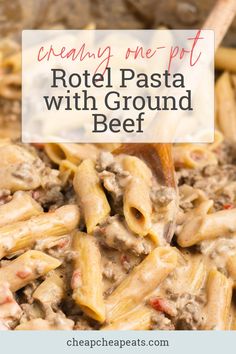 creamy one pot roti pasta with ground beef is an easy and delicious dinner that's ready in under 30 minutes