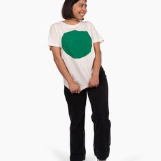 Super soft organic tee with a kelly green hand drawn circle. Unisex sizing All Roads says these are the best fitting tees around. They are not boxy, super long or weird fitting. Thinner material than typical heavy cheap merch t-shirts, these shirts get better the more you wear and wash them. They are unwashed, so as with all cotton garments, there will be some slight shrinkage. 100% organic cotton, natural unbleached color. Printed in the low desert with thin waterbased ink by Windmill City Scre Hand Drawn Circle, Cotton Garments, Body Stickers, Curated Gift Boxes, Green Hand, Book Candle, Halloween News, Shoe Gifts, Curated Gifts