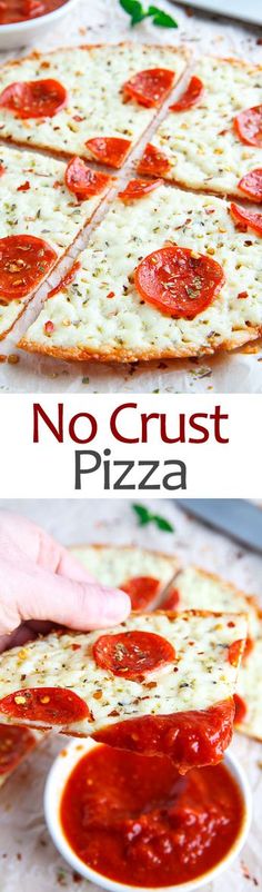 there is no crust on this pizza