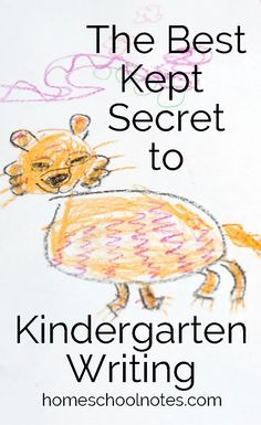 the best kept secret to kindergarten writing