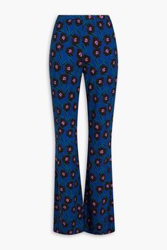 Flare Pattern, Chanel Pants, Uzun Boy, Dvf Diane Von Furstenberg, Mood Clothes, Hippie Fashion, Vibrant Flowers, Printed Wide Leg Pants, Flowers Bloom