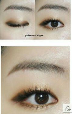 Eyelid Makeup, Teknik Makeup, Monolid Eye Makeup, Monolid Eyes, Monolid Makeup, Korean Makeup Tips, Korean Beauty Secrets, Korean Makeup Tutorials, Korean Eye Makeup