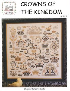 the cross stitch pattern for crowns of the kingdom