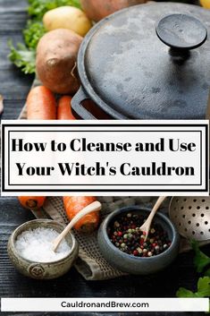 Witch Necessities, House Witchery, Mystical Kitchen, Cauldron Spells, Altar Essentials, Witch Beauty, Witch's Cauldron, Witchs Cauldron