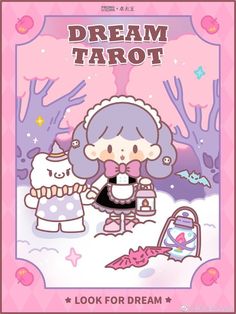 an image of a cartoon character with the caption dream tarot look for dream