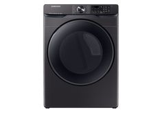 the front load washer is shown in black