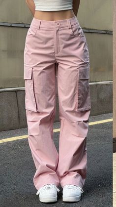 La Aesthetic, Pink Cargo Pants, Half Man, Y2k Preppy, Punk Vintage, Cute Pants, Easy Trendy Outfits, Baggy Pants