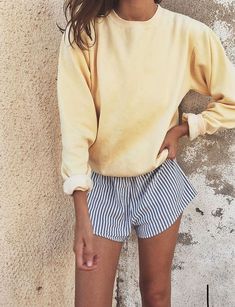 New Orleans Fashion, Simple Spring Outfits, Comfy Casual Outfits, Trendy Swimwear, Shorts Style, Mode Inspo, Looks Chic