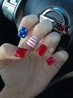 I love creating nail art designs! I've been searching for some cute Fourth of July nail art designs and I narrowed my search to ten designs. Red Tips, Blue And White Nails, Seasonal Nails