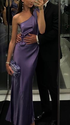 Purple Gown, Silk Gown, Katee Bartlett, cute couple