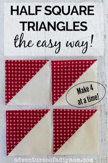 the half square triangles are easy to make