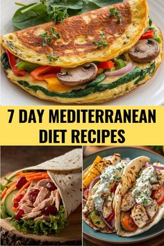 7 Day Mediterranean Diet Recipes Mediterranean Food List Diet Plans, Grocery List For Mediterranean Diet, Medditeranean Food Mediterranean Recipes, Mediterranean Diet List, Medtrain Diet, Mediterranean Diet Recipes Vegan, Best Mediterranean Diet Recipes, Mediterranean Meal Ideas, Meddertarian Recipes