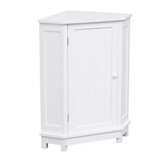 a white cabinet with doors and drawers