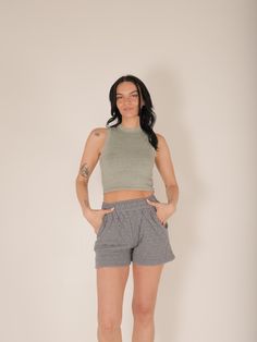 Meet our Quori Quilted Shorts, your new go-to for comfort and style. These shorts feature a thick, stretchy waistband and a trendy quilted pattern that adds texture to any outfit. Pair them with your favorite cozy sweater and sneakers for a casual day out. Details Thick Stretchy Waistband 2 Front Pockets Quilted Pattern Ultra Comfy Size recs: 2-4 Small, 4-6 Medium, 8-10 Large Provides lots of stretch - size down if in between sizes Quilted Shorts, Quilted Outerwear, Quilted Pattern, The Ivy, Skirt Co Ord, Jumpsuit Shorts Rompers, Cozy Sweater, Short Jumpsuit, Sunny Day