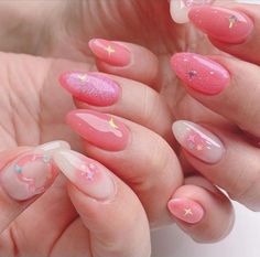 Pink Space Nails, Sailor Moon Valentines, Sailor Moon Nails Design, Uñas Sailor Moon, Sailor Moon Nail Art, Sailor Moon Nails, Sailor Moon Tattoo, Moon Nails, Blush Nails