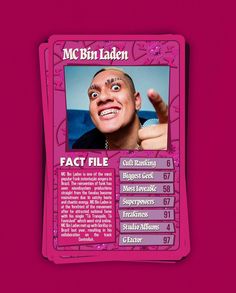 a magazine cover with an image of a man making a face and the words fact file on it