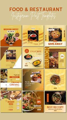 Social Media Templates by Emma Restaurant Social Media Ideas, 포트폴리오 레이아웃