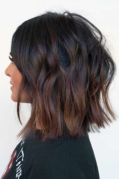 Medium Length Hairstyles, All Face Shapes, Haircut Types, Face Shape Hairstyles, Ombre Hair Color, Dark Brown Hair, Shoulder Length Hair, Haircut Ideas